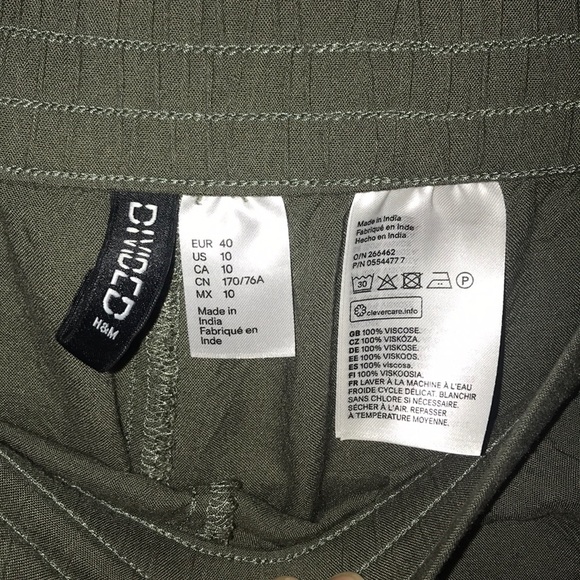 ‼️BOGO H & M Olive green high waist pants - Picture 4 of 5